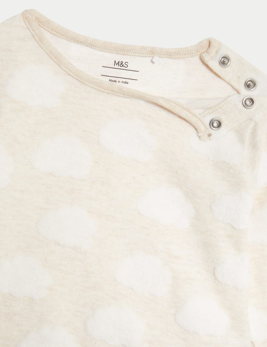 2pc Cotton Blend Textured Cloud Outfit (0-12 Mths) 5 of 6