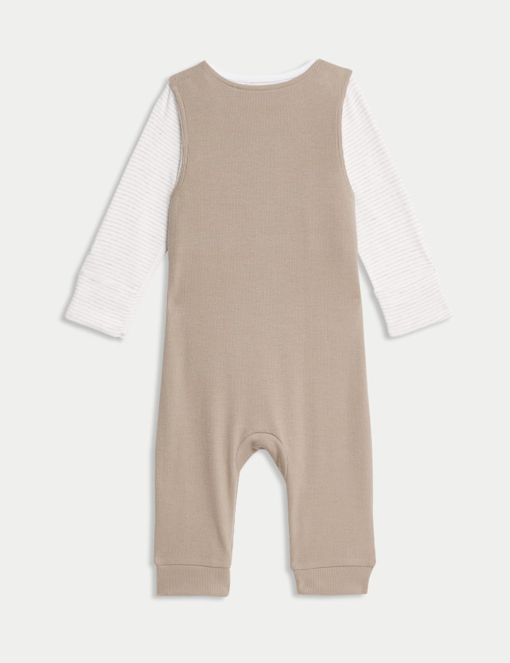 2pc Pure Cotton Dungaree Outfit (0-12 Mths) 2 of 7