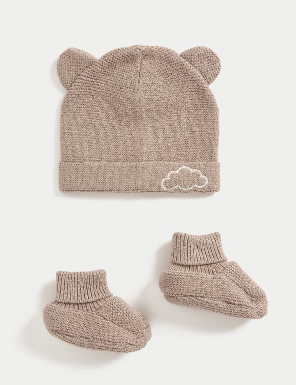 Gift Set Knitted Hat with Booties 2 of 3
