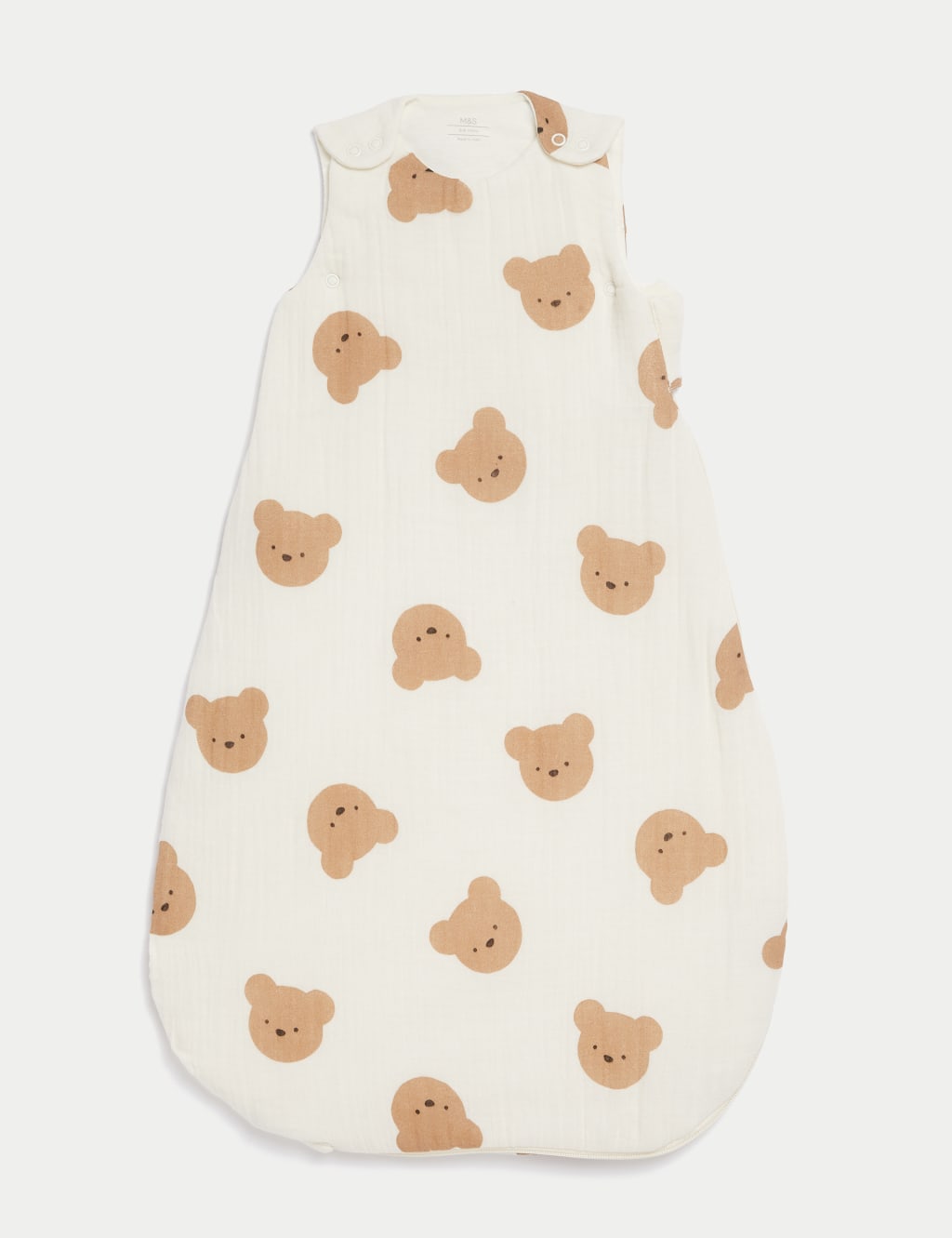 Pure Cotton Spencer Bear™ 2.5 Tog Sleeping Bag (03 Yrs) Spencer Bear™ M&S