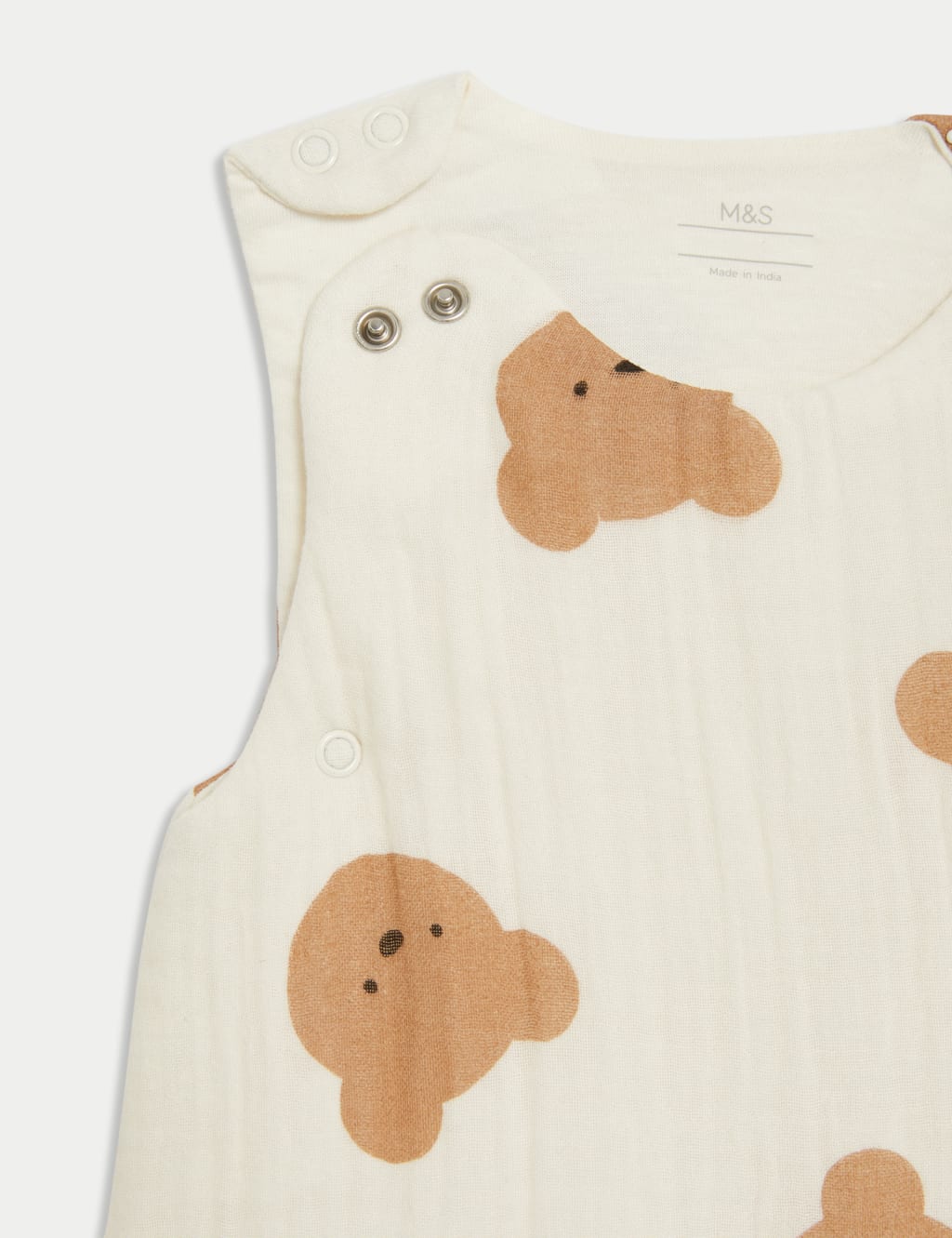 Pure Cotton Spencer Bear 2.5 Tog Sleeping Bag 0 3 Yrs