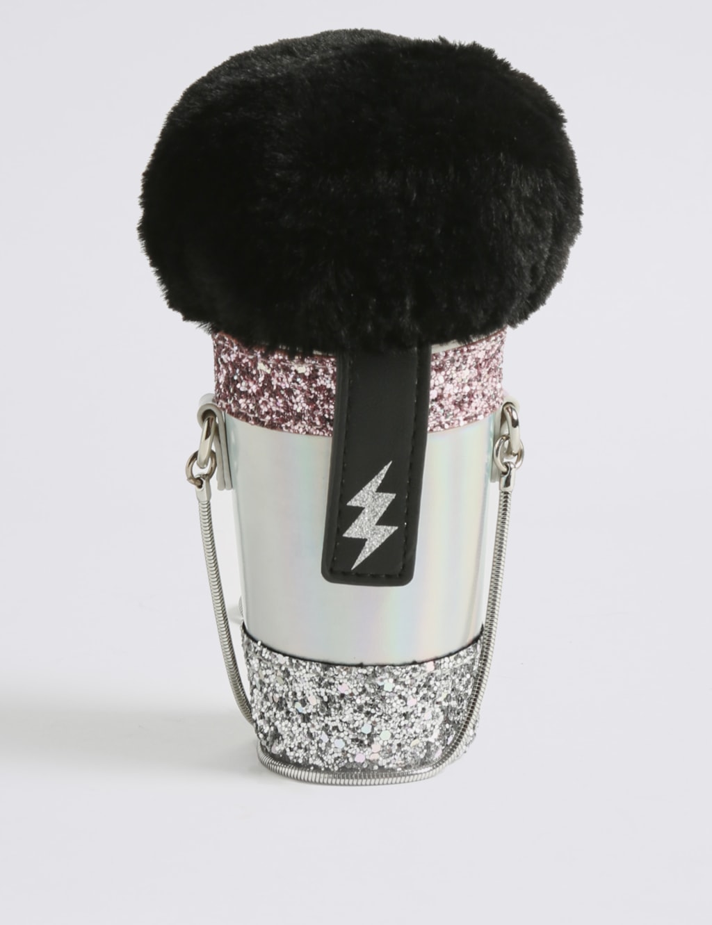 Kids' Faux Fur Microphone Cross Body Bag 1 of 4