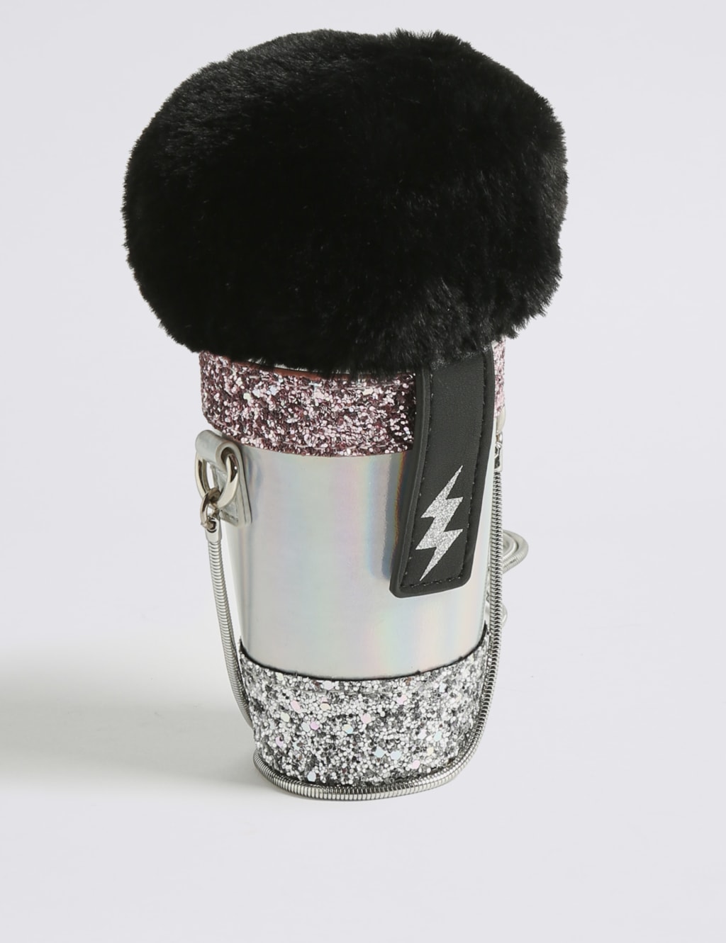 Kids' Faux Fur Microphone Cross Body Bag 2 of 4