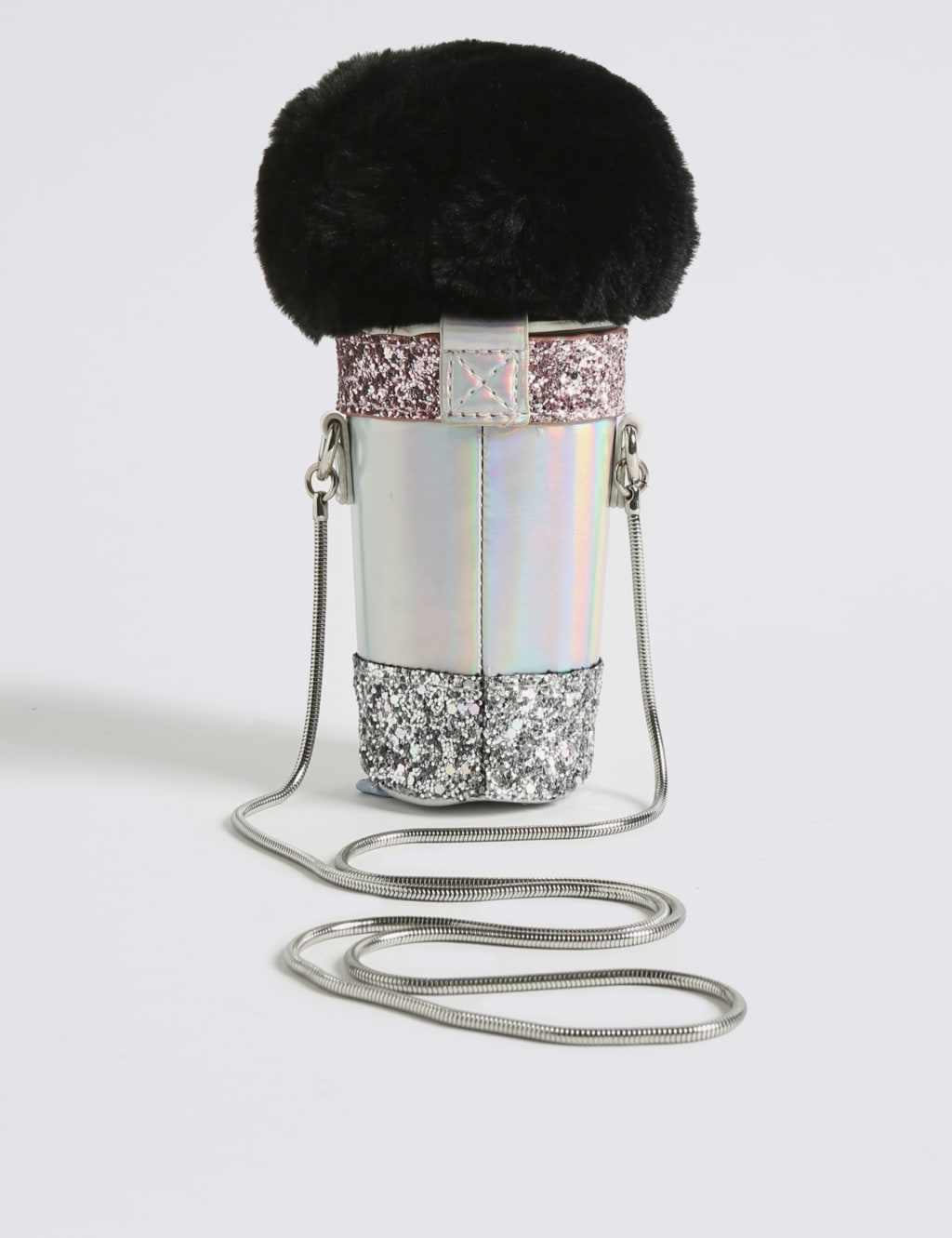Kids' Faux Fur Microphone Cross Body Bag 3 of 4
