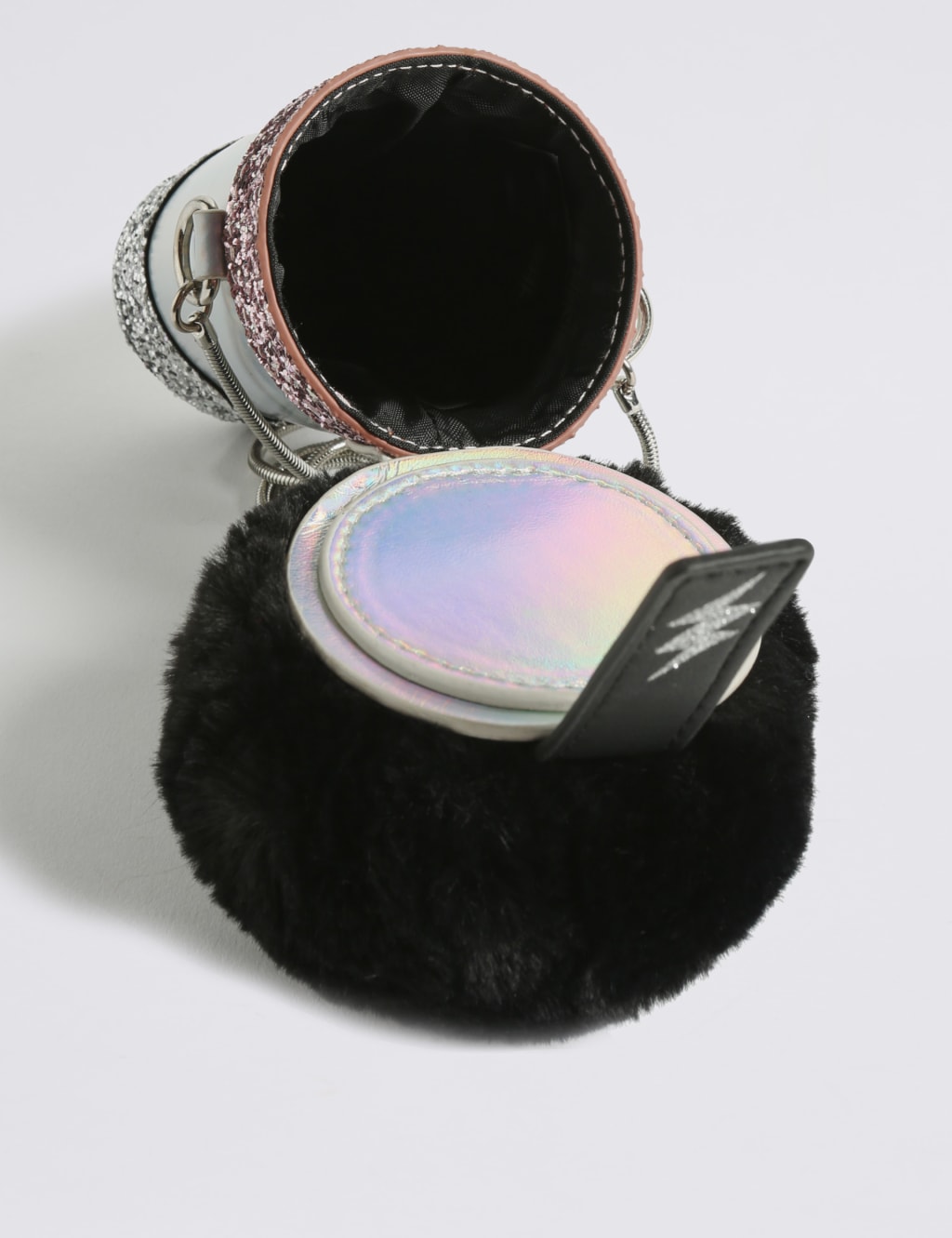 Kids' Faux Fur Microphone Cross Body Bag 4 of 4