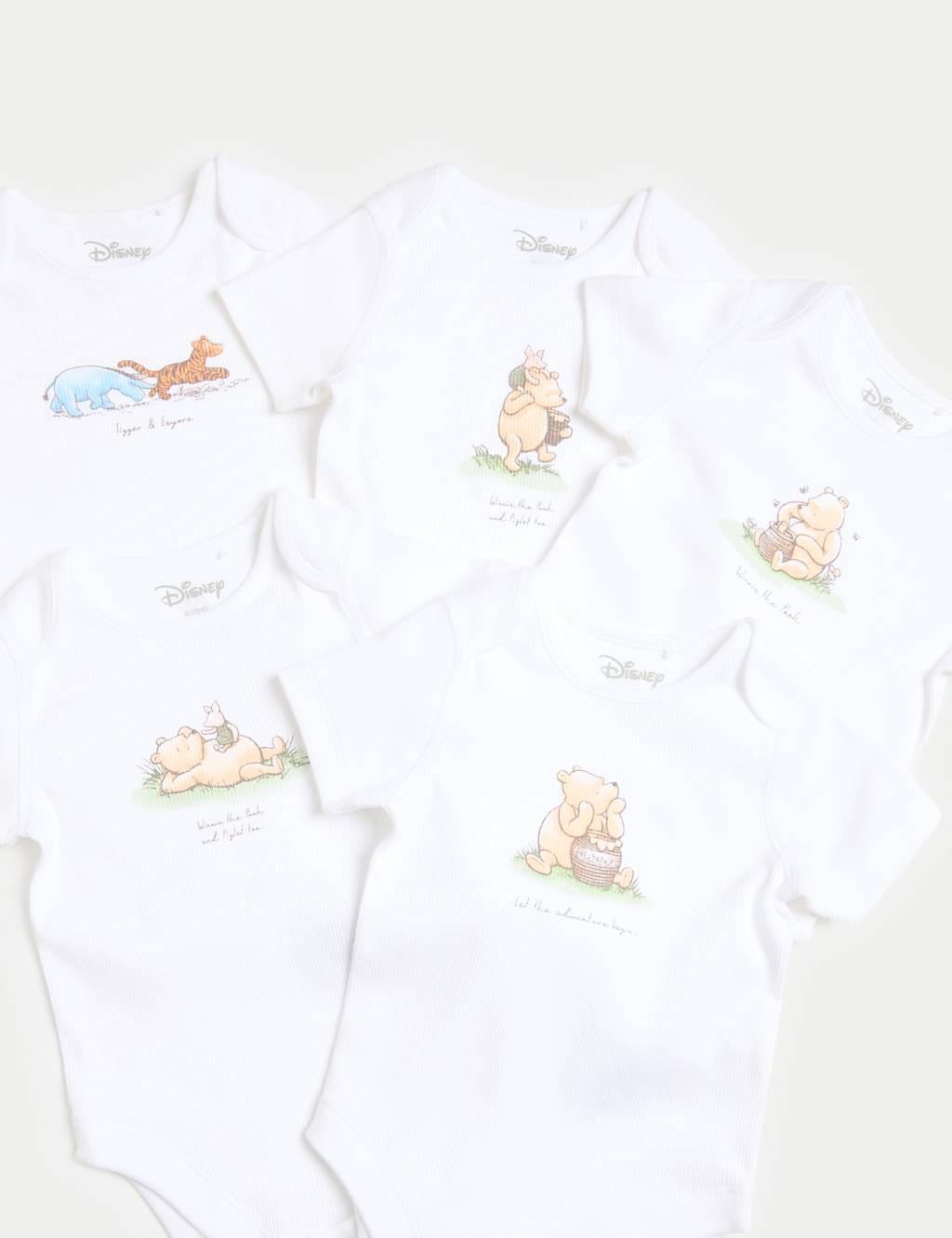 5pk Winnie The Pooh™ Bodysuits (0-3 Yrs) 2 of 2