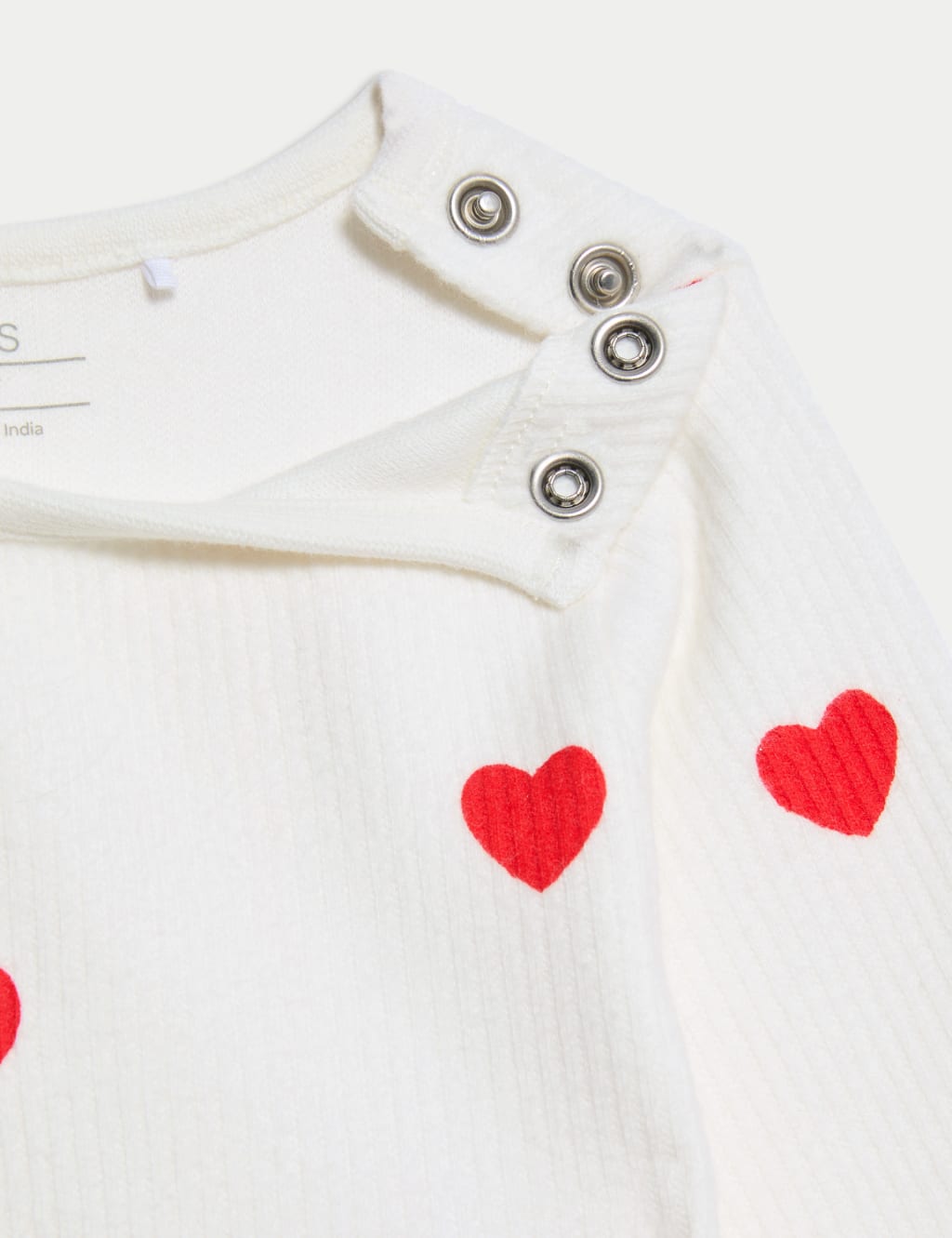 3pc Pure Cotton Heart Outfit (7lbs-12 Mths) 5 of 6