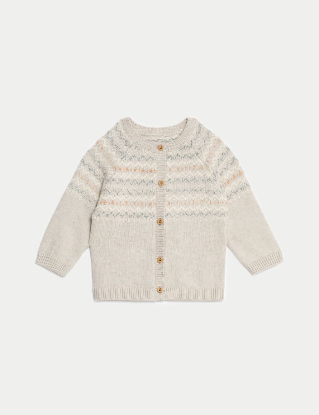 Zara fairisle knitted button cardigan outlet