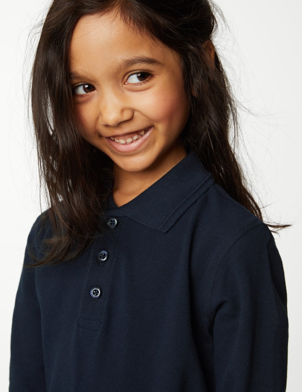 Unisex Long Sleeve Polo Shirt (2-18 Yrs) 4 of 5