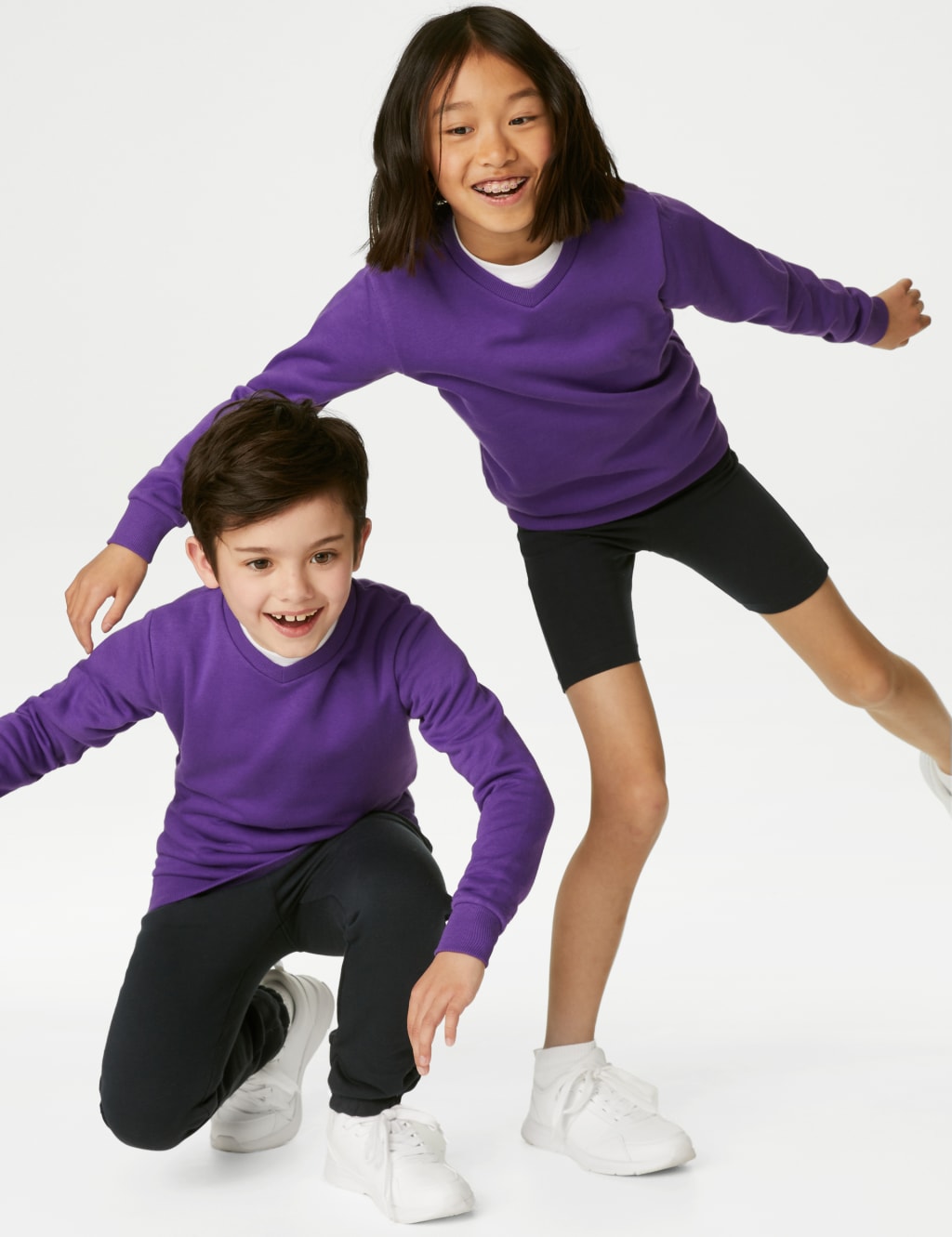 Unisex Cotton V-Neck Sweatshirt (2-16 Yrs) 3 of 5