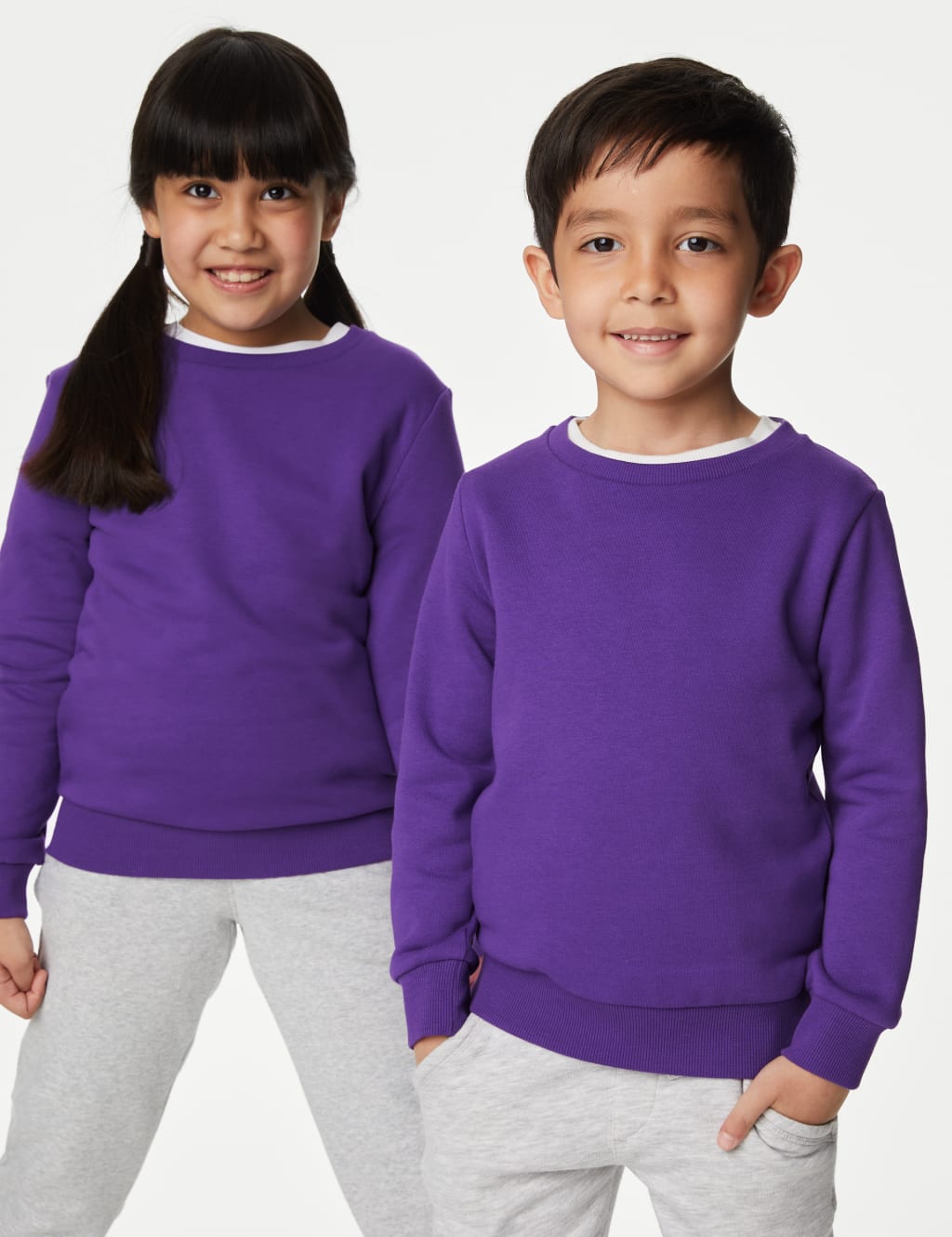 Unisex Cotton Crew Neck Sweatshirt 2 16 Yrs M S Collection M S