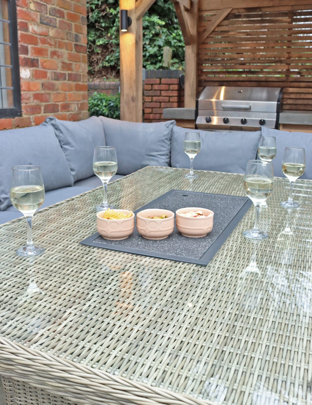 Wentworth 8 Seater Fire-Pit Lounge Set 7 of 9