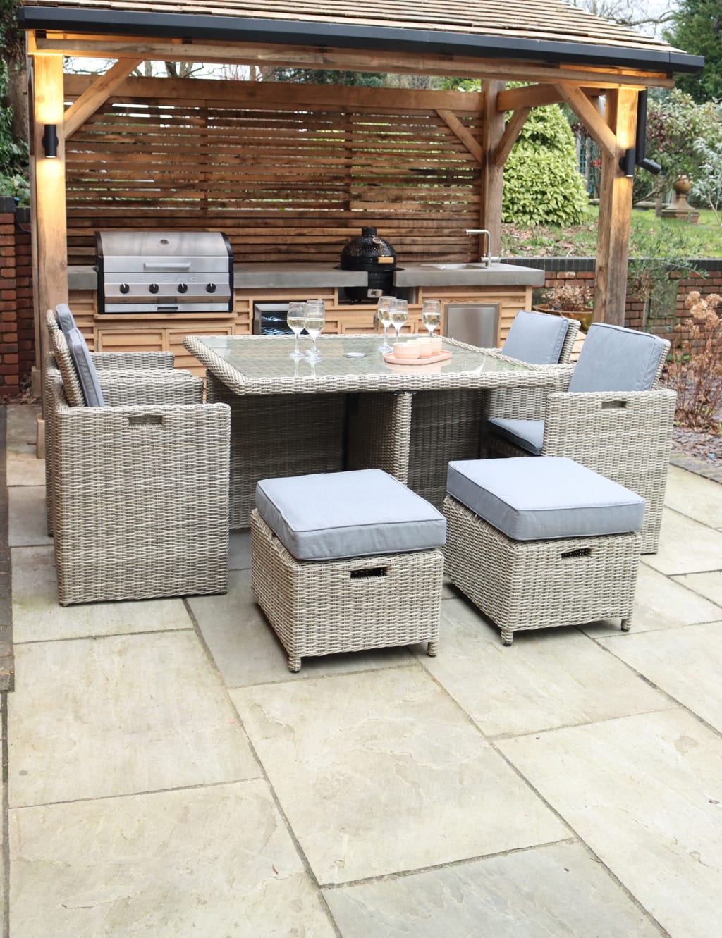 Wentworth Rattan 8 Seater Garden Dining Set 3 of 7