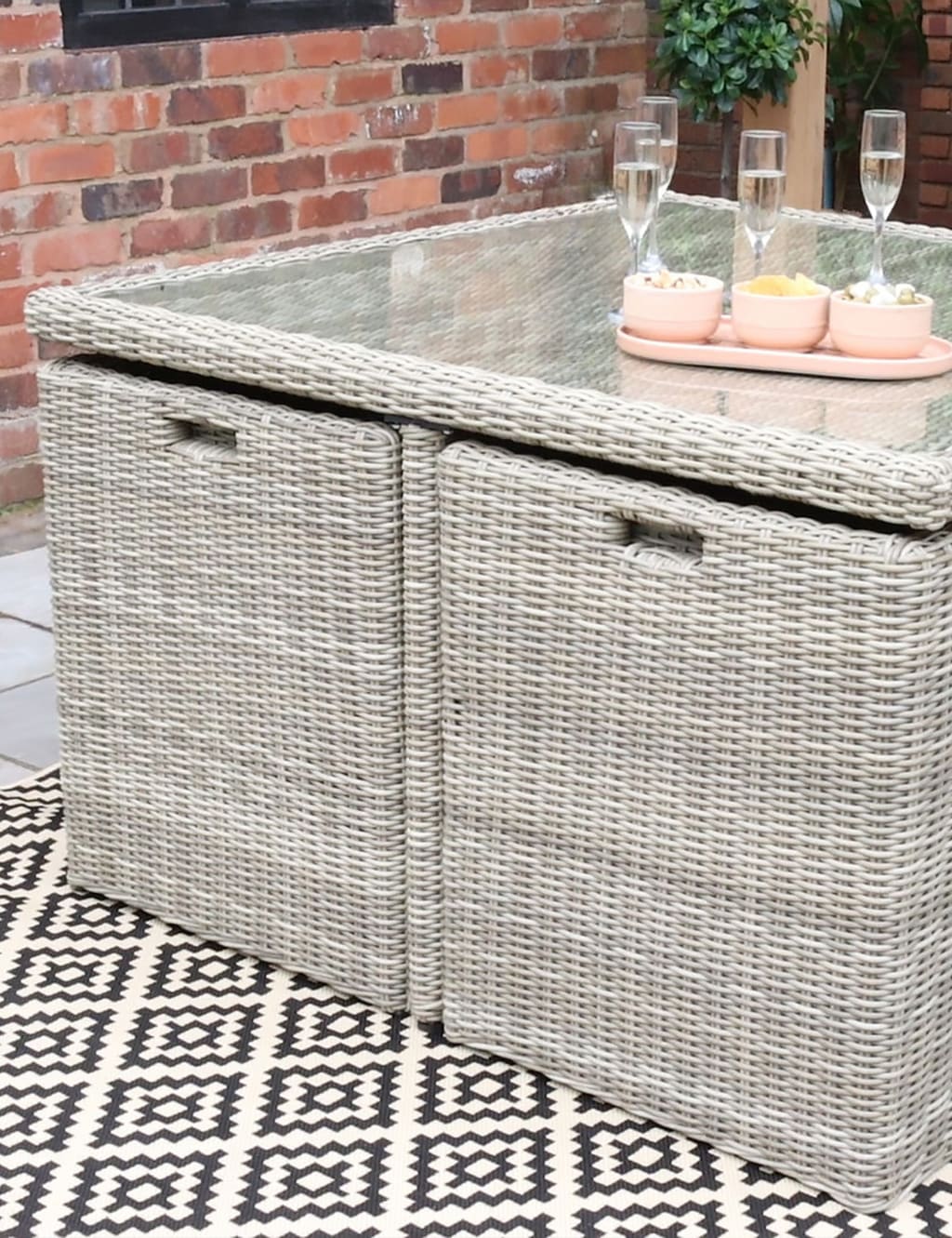 Wentworth Rattan 8 Seater Garden Dining Set 5 of 7