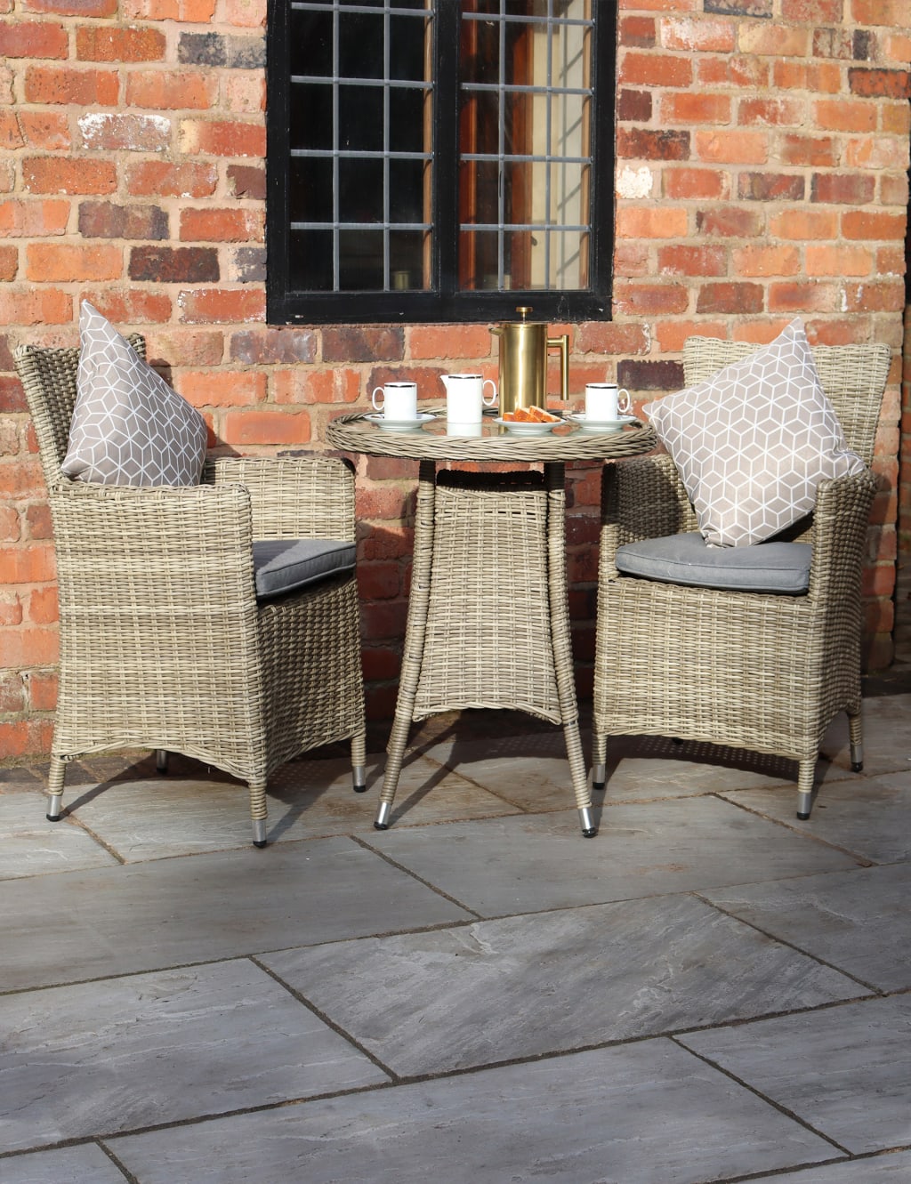 Wentworth Rattan Bistro Table & Chairs 3 of 7