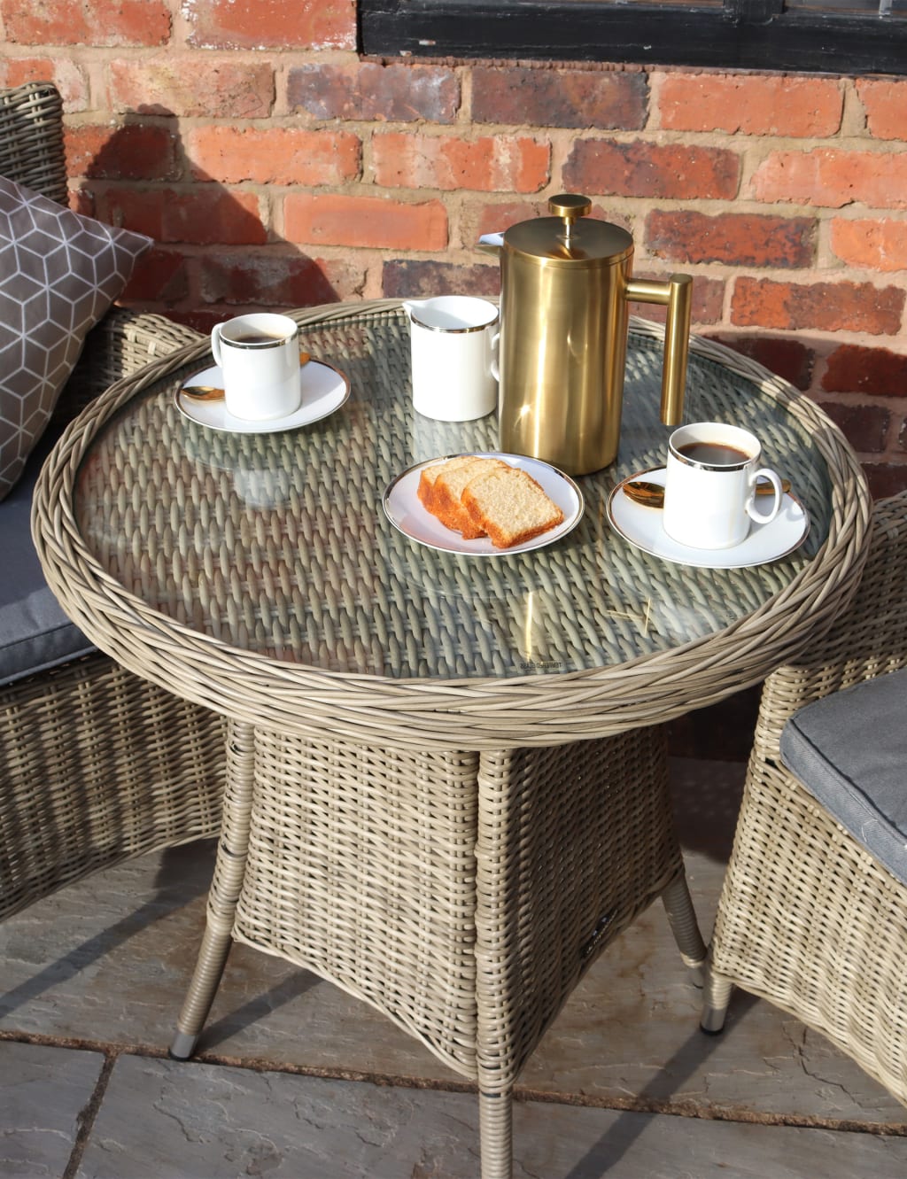 Wentworth Rattan Bistro Table & Chairs 4 of 7