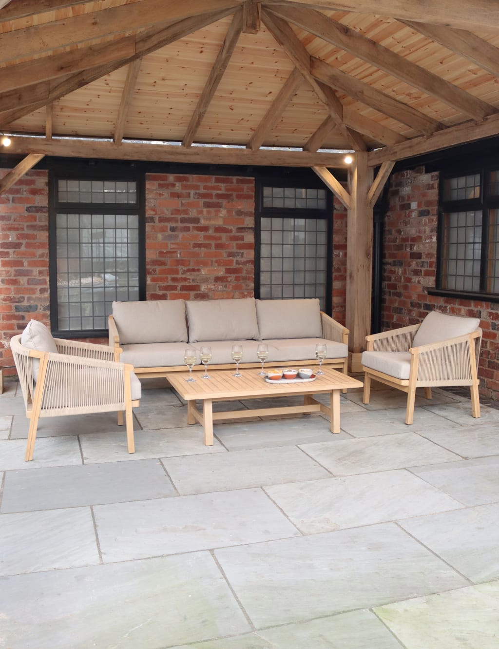 Roma 5 Seater Garden Sofa Set 2 of 5