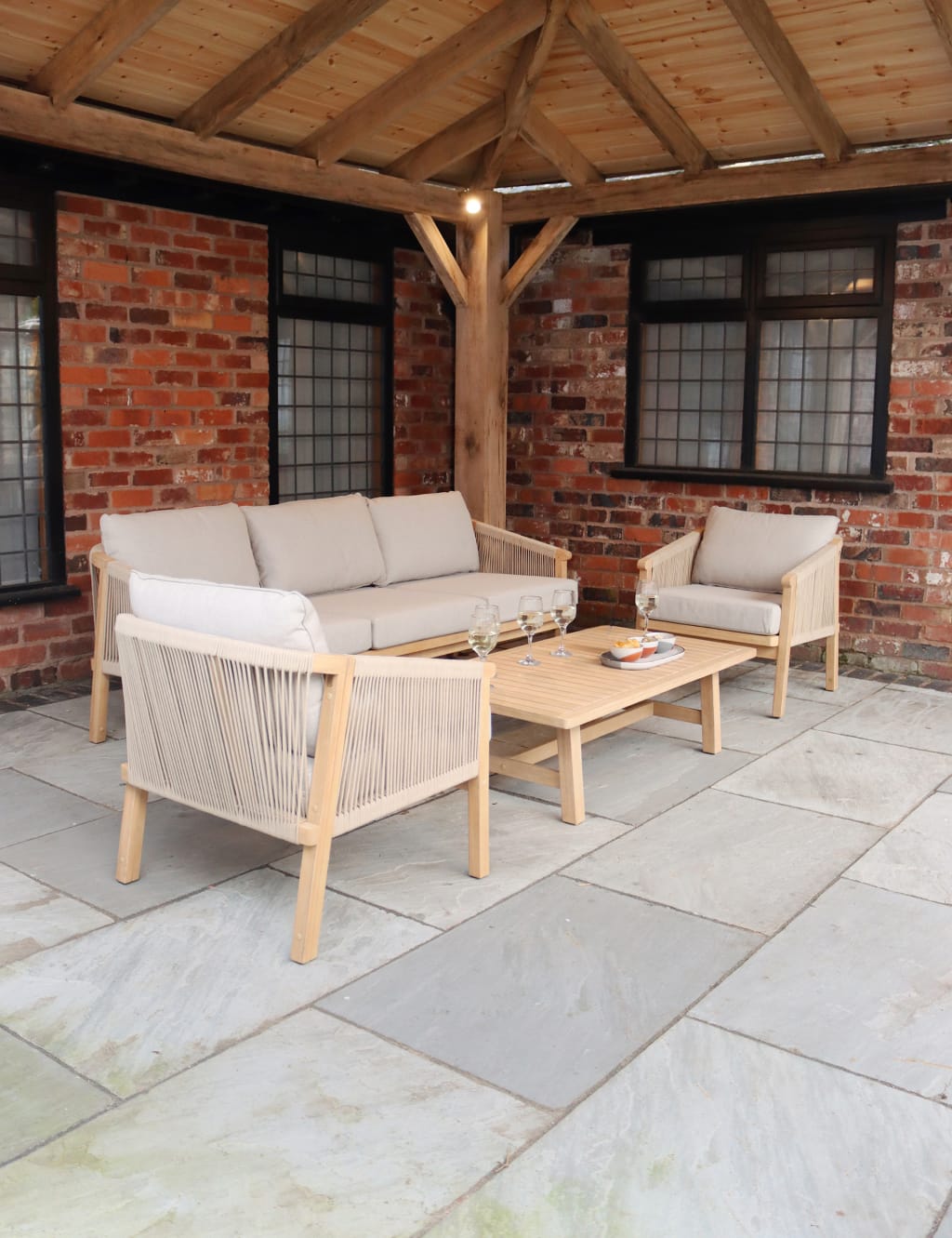 Roma 5 Seater Garden Sofa Set 3 of 5