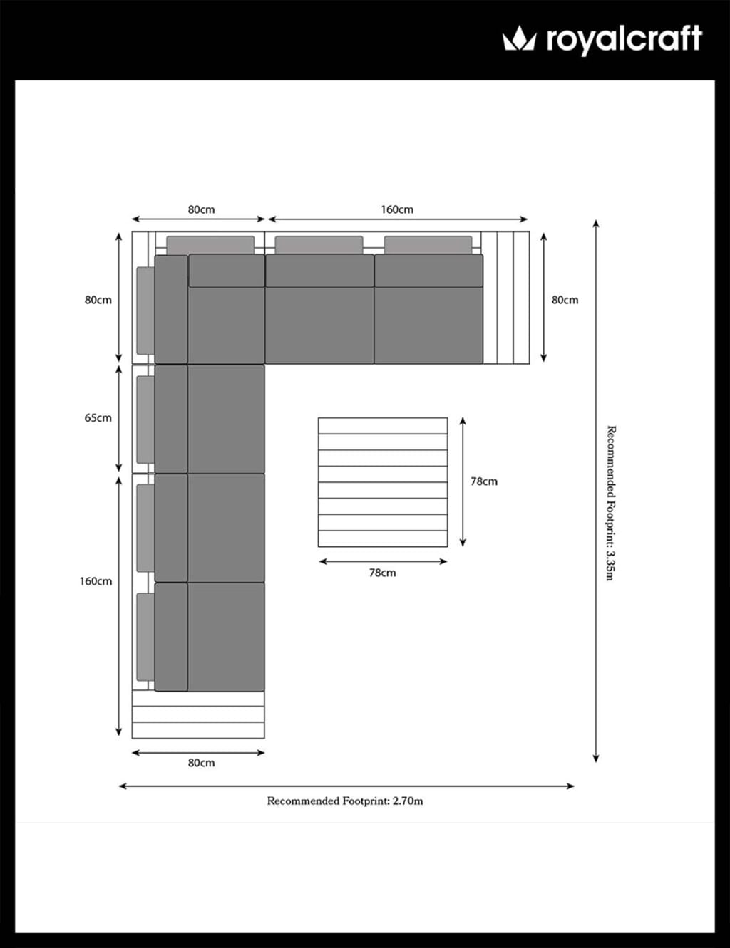 Aspen 6 Seater Garden Corner Lounge Set 5 of 5