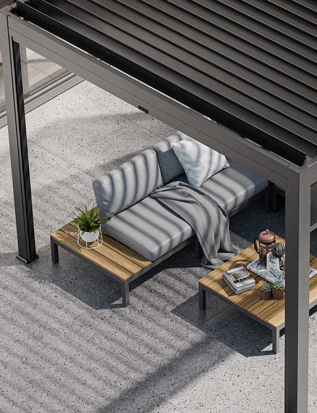 Aspen 6 Seater Garden Corner Lounge Set 6 of 17