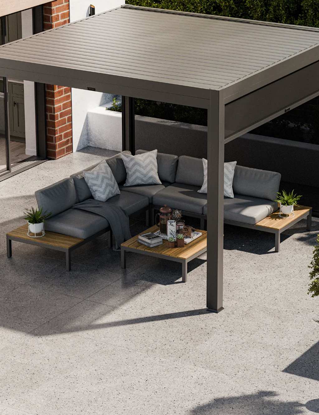 Aspen 5 Seater Garden Corner Lounge Set 2 of 16
