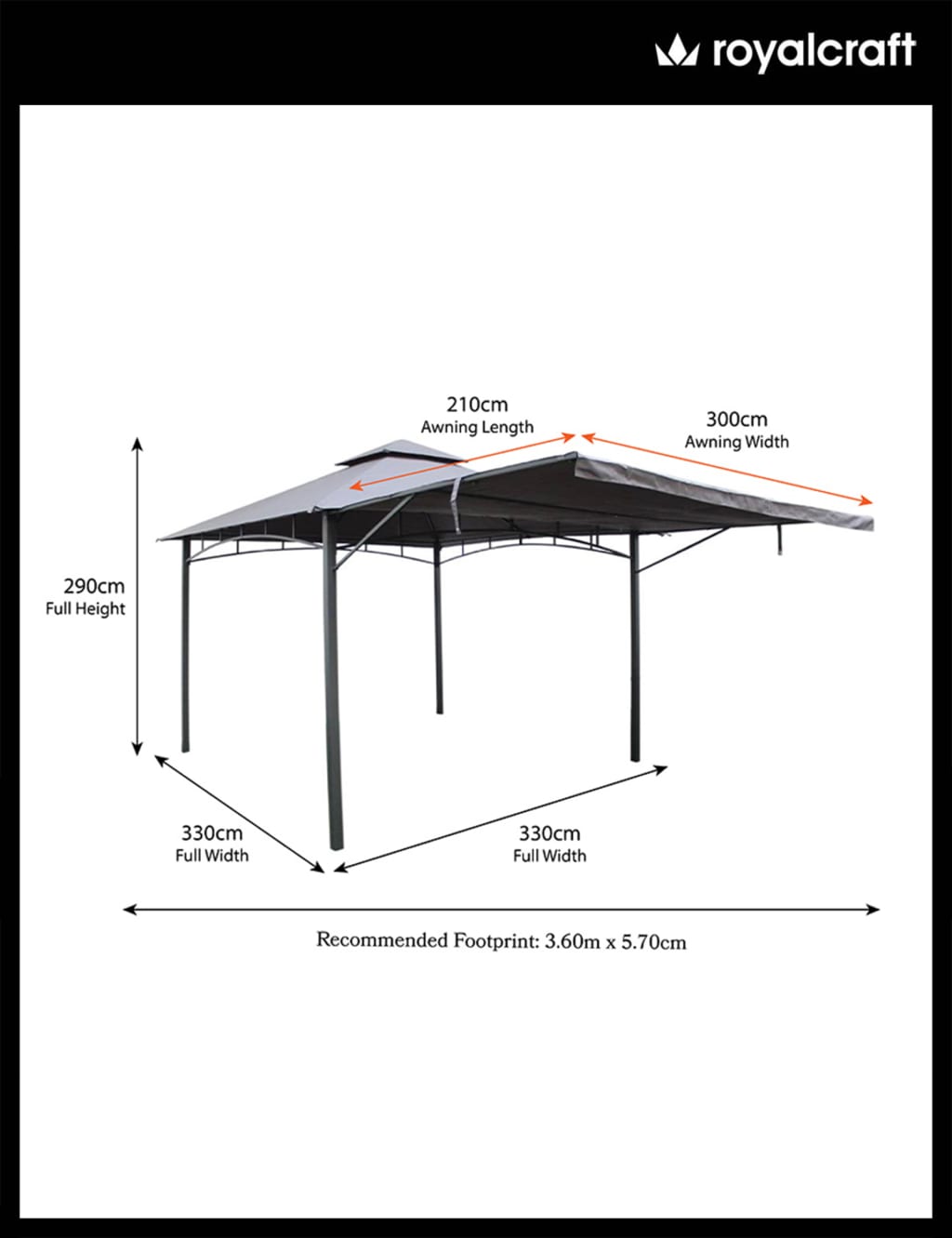 Algarve Extending Gazebo 9 of 9