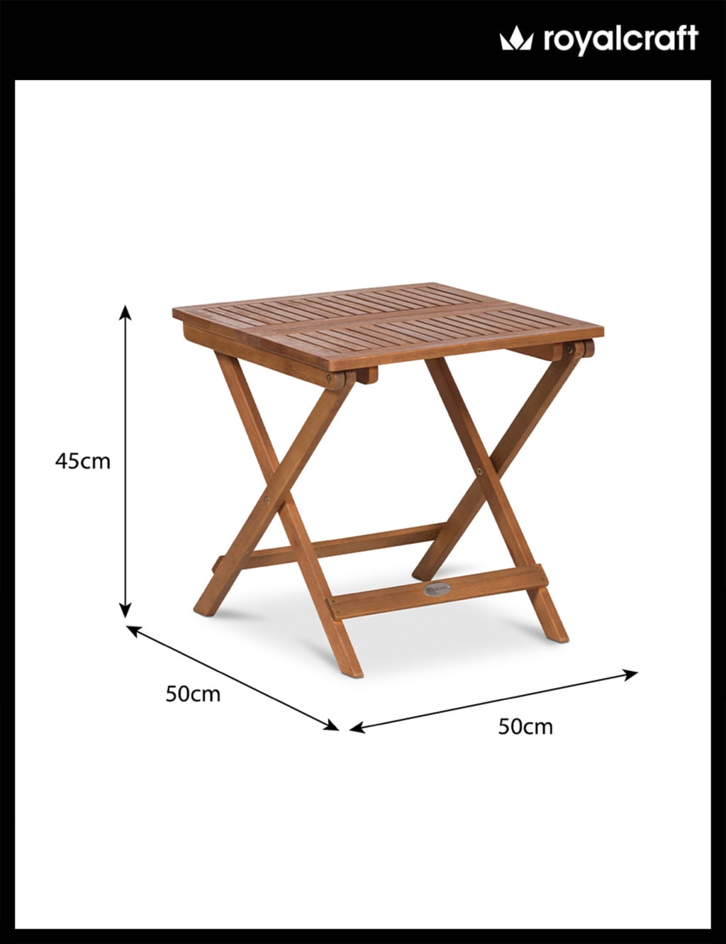 Turnbury Folding Garden Side Table 5 of 5