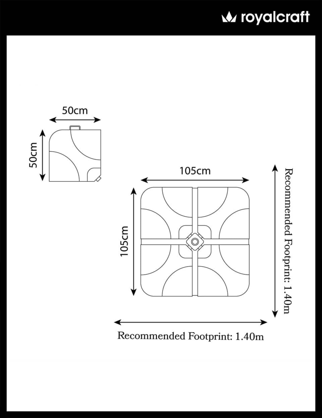 Cantilever Parasol Base 6 of 6