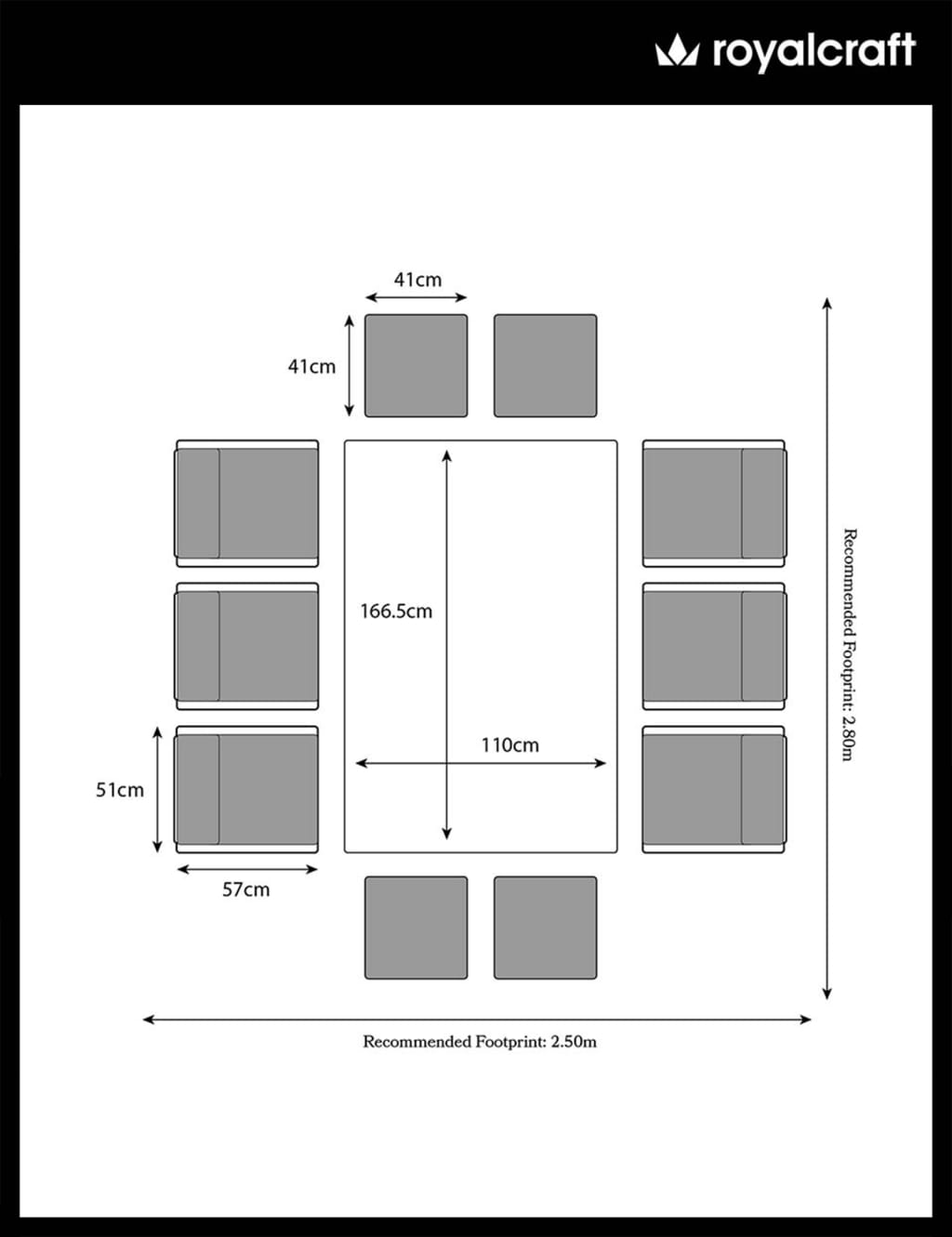 Cannes 10 Seater Rattan Garden Cube Dining Set 6 of 6