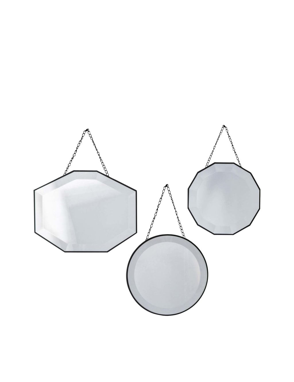 Set of 3 Haines Hanging Wall Mirrors 2 of 2