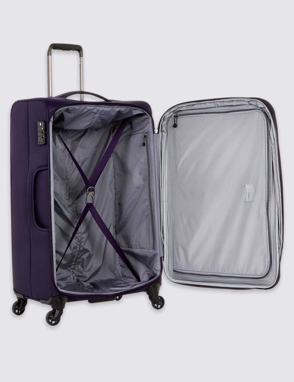 Antler tourlite soft 4 wheel large suitcase clearance