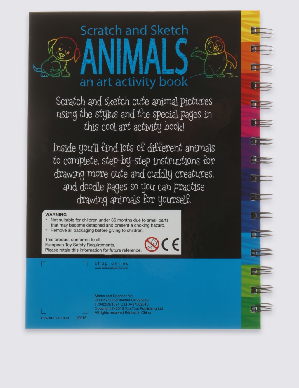 Scratch & Sketch Animals Activity Book 2 of 3