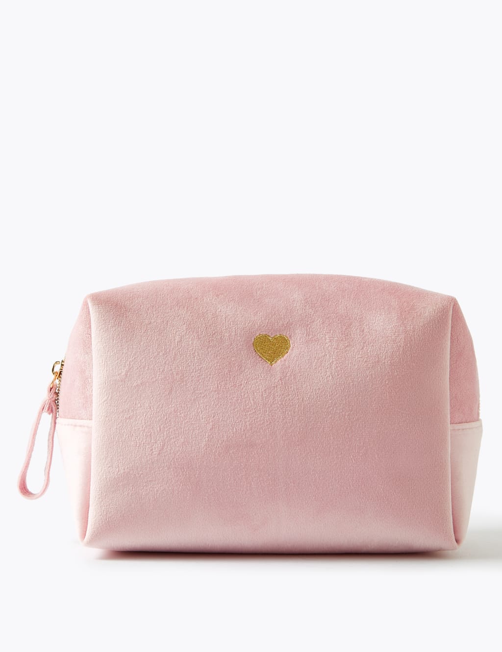 Pink Heart Velvet Make up Bag M S Collection M S