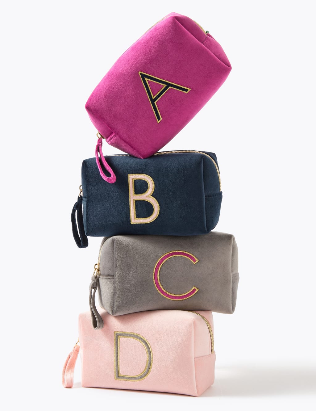 Alphabet Velvet Make Up Bag 3 of 6