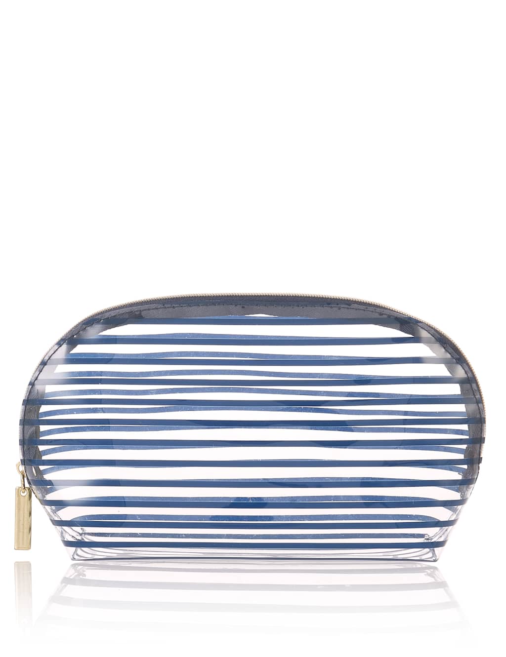 Clear Striped Make-Up Bag 1 of 2
