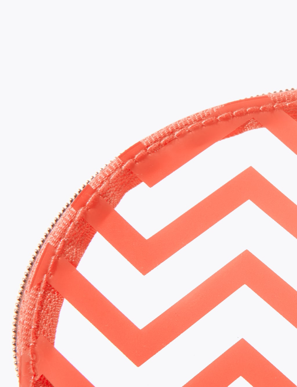 Clear Chevron Make-Up Bag 3 of 3