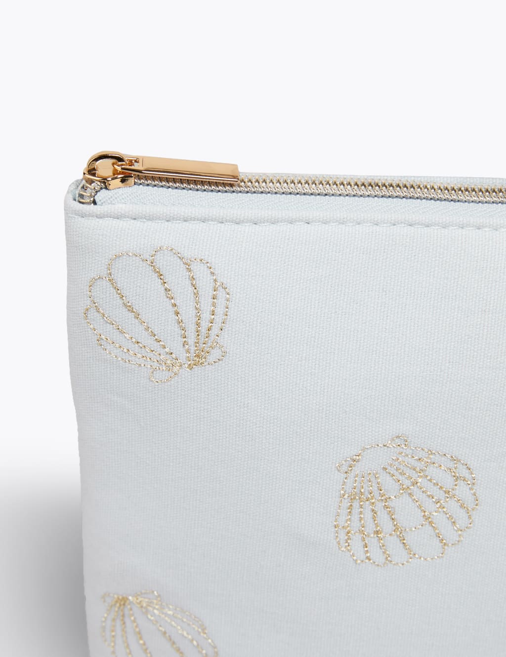 Embroidered Shell Make-up Pouch 3 of 3