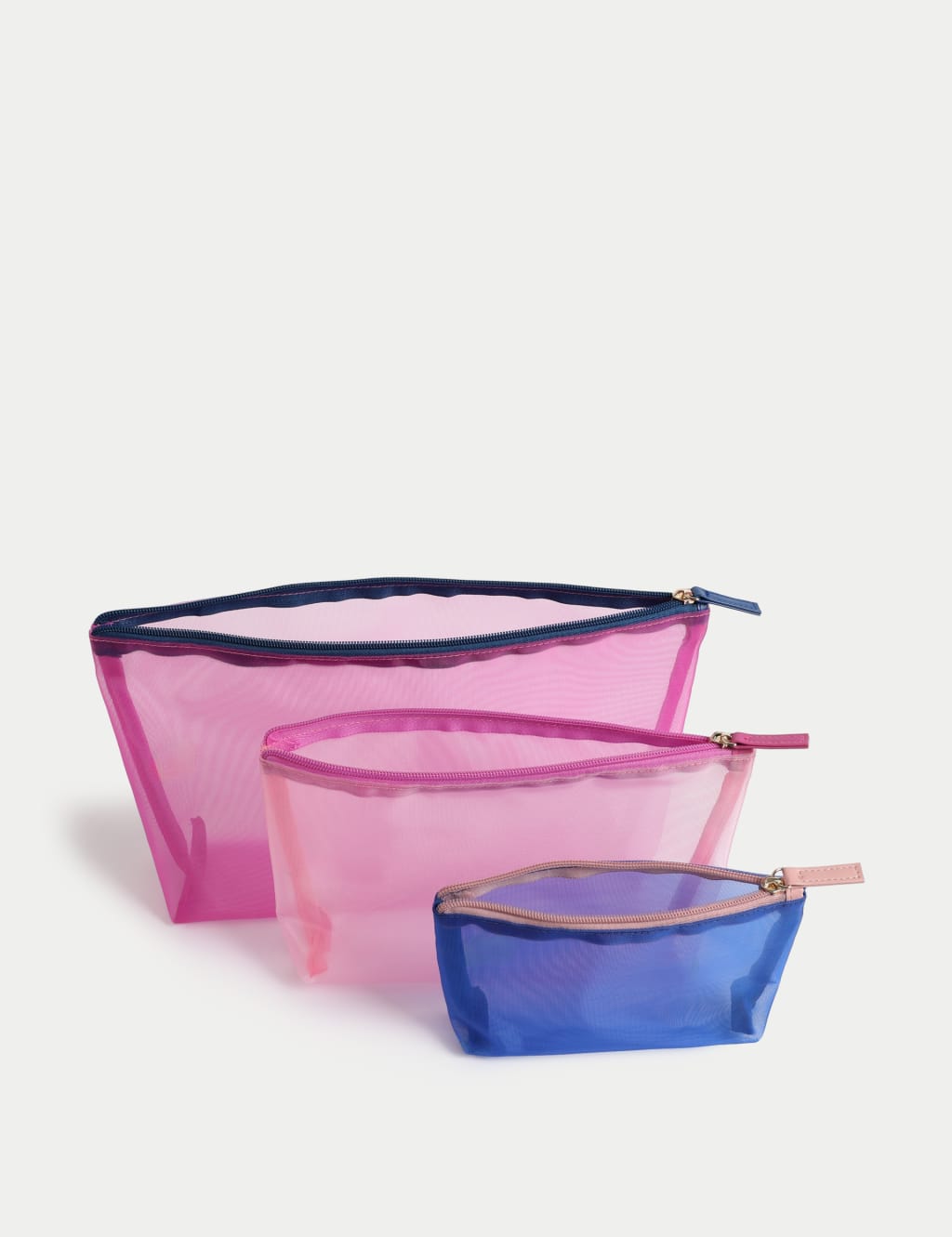 Mesh Toiletry Bag Trio Set 3 of 3