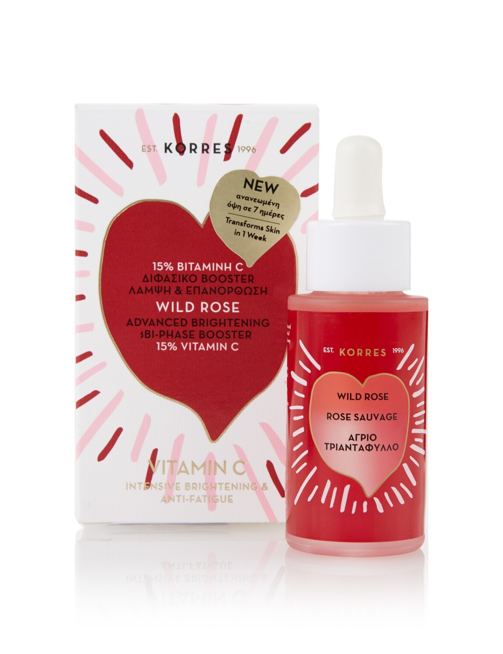 Wild Rose Advanced Brightening Bi-Phase Booster 30ml 1 of 2