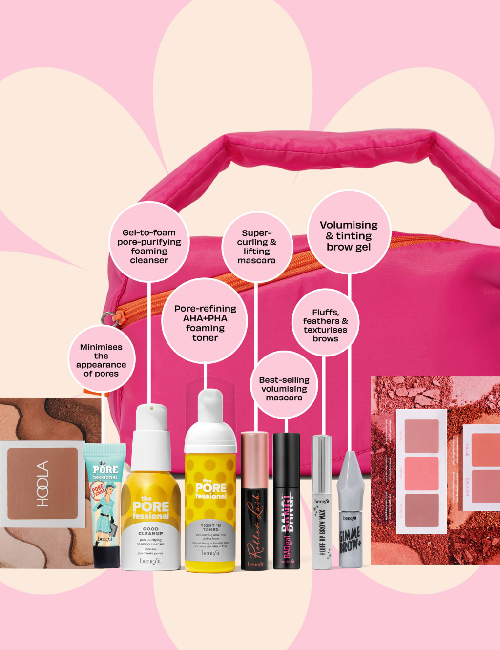 Best Brow, Cheek, Mascara and Porefessional Bundle with Mini Puffer Bag 3 of 4