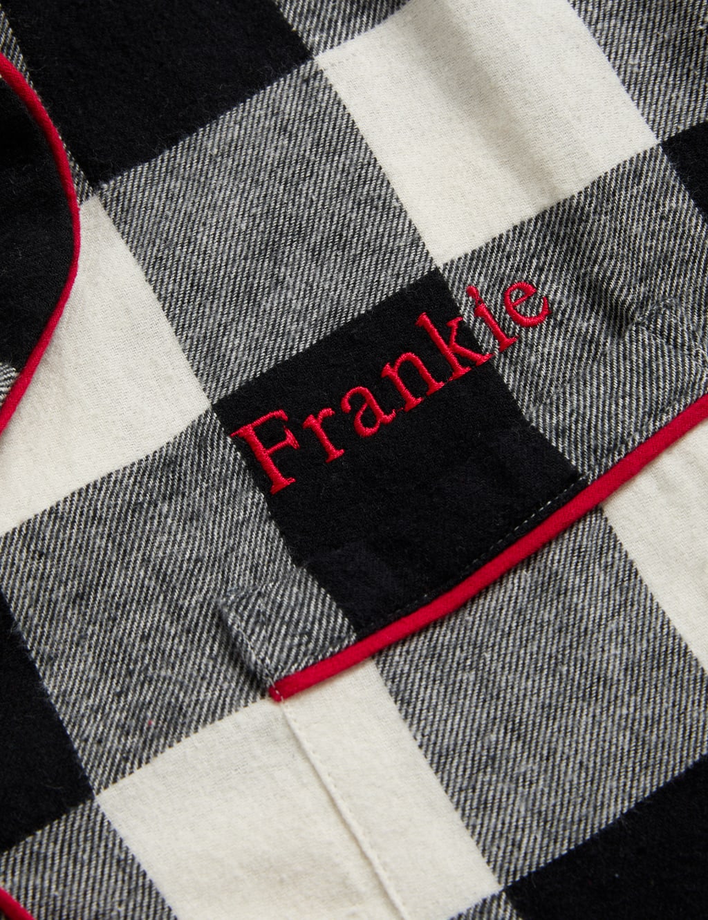 Personalised Women's Mono Check Pyjama Set 6 of 6