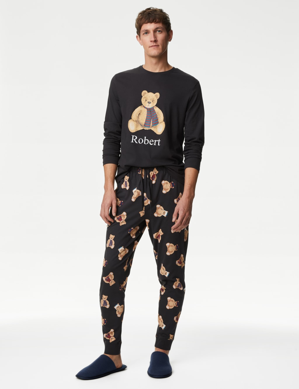 Mens cotton pyjamas marks and spencer clearance