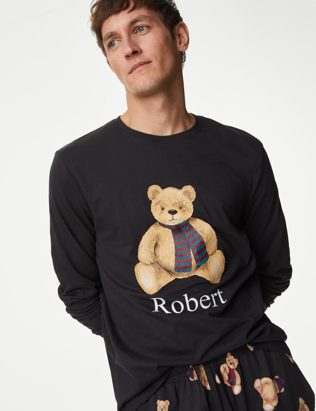 Personalised Men s Spencer Bear Pyjama Set