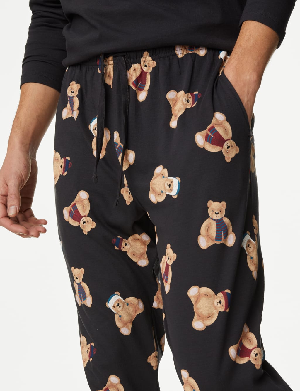 Mens teddy bear pyjamas clearance