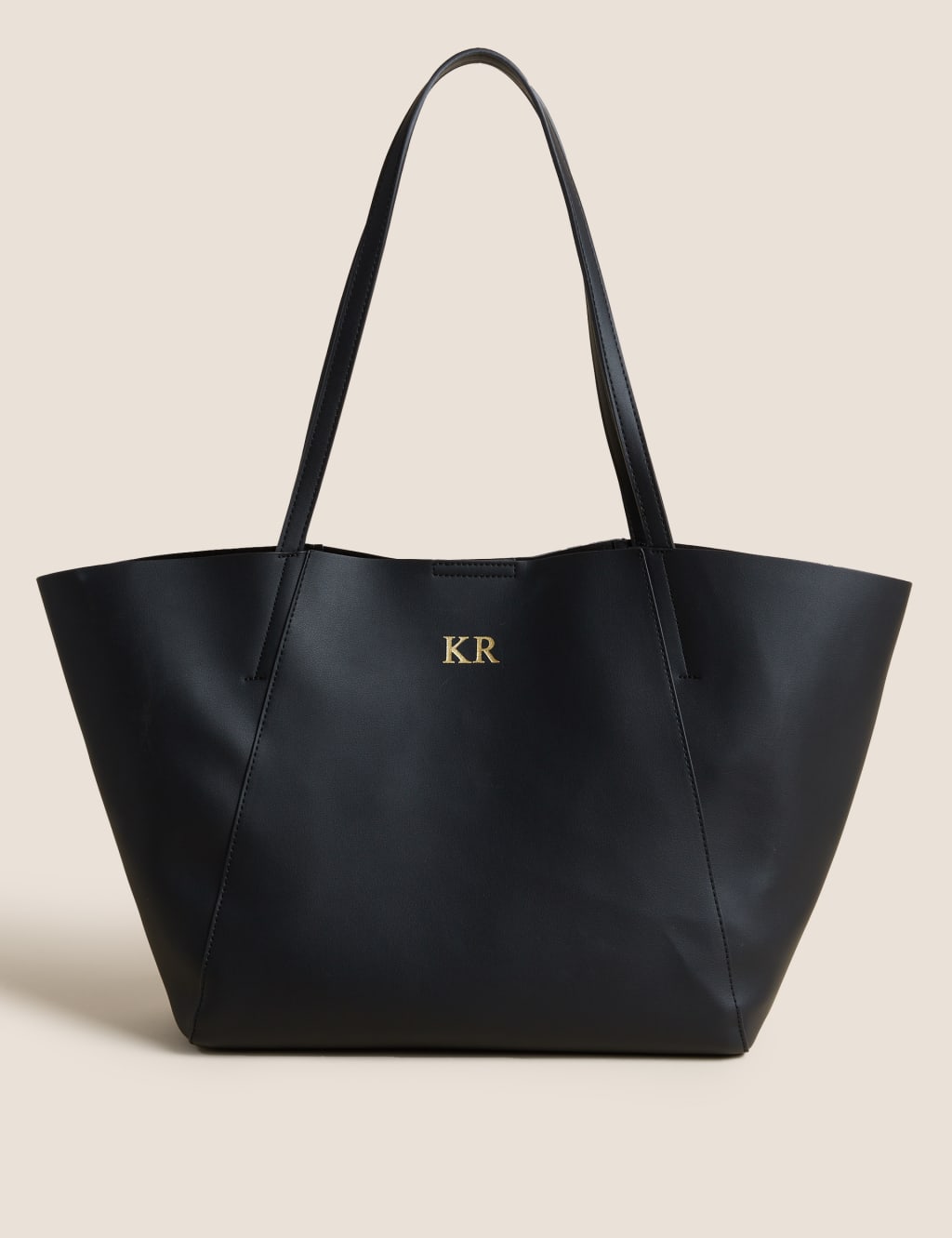 Personalised Faux Leather Tote Bag