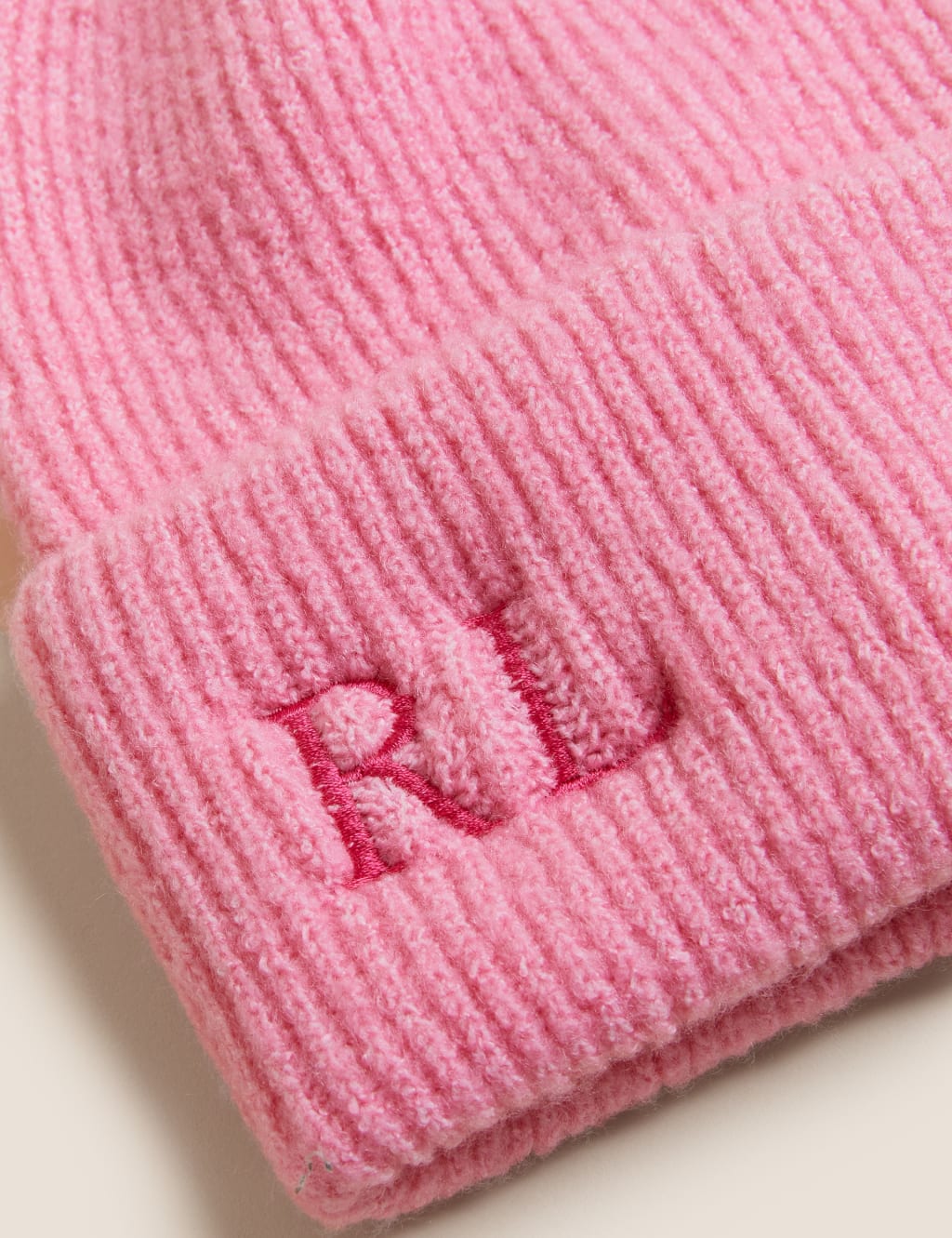 Personalised Women's Rib Beanie Hat 2 of 2