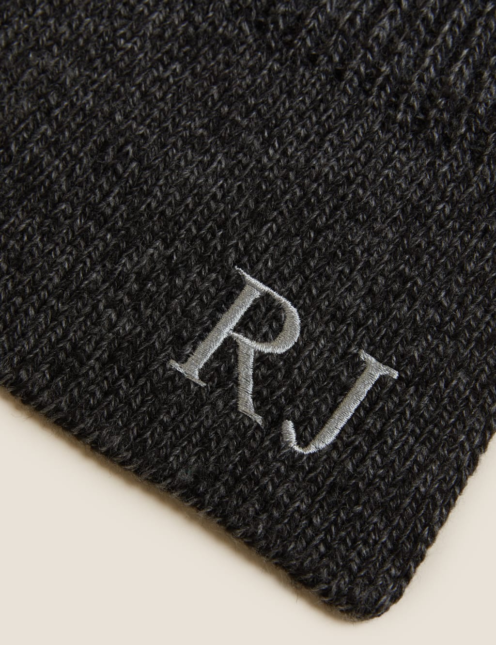 Personalised Men's Rib Scarf 2 of 3
