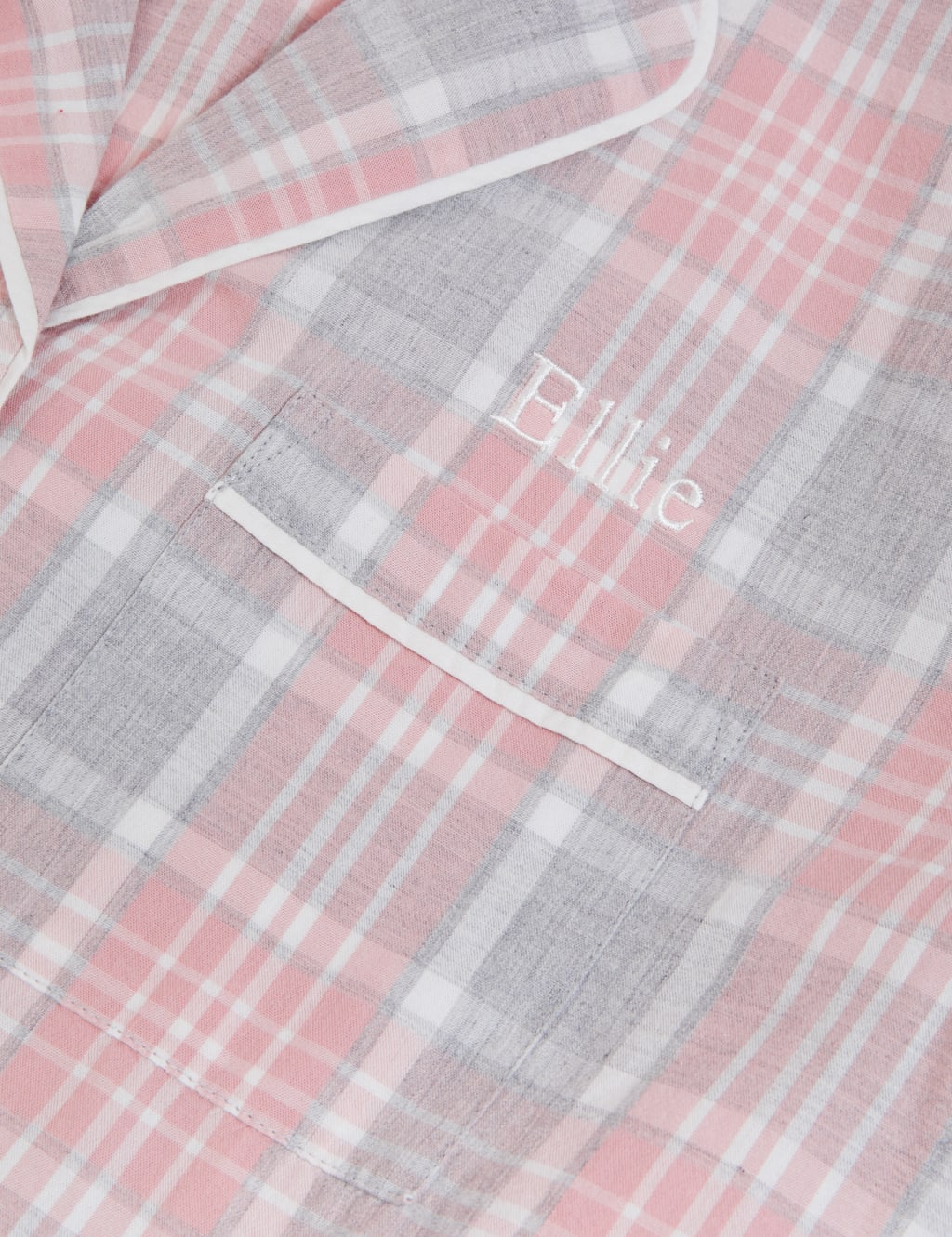Personalised Women's Check Shortie Set 2 of 2