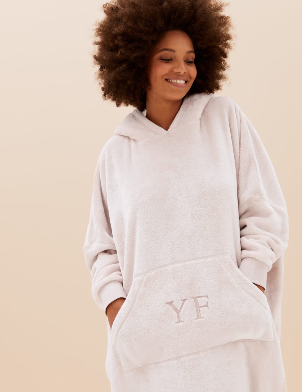 Personalised Women s Oversized Fleece Hoodie M S Collection M S