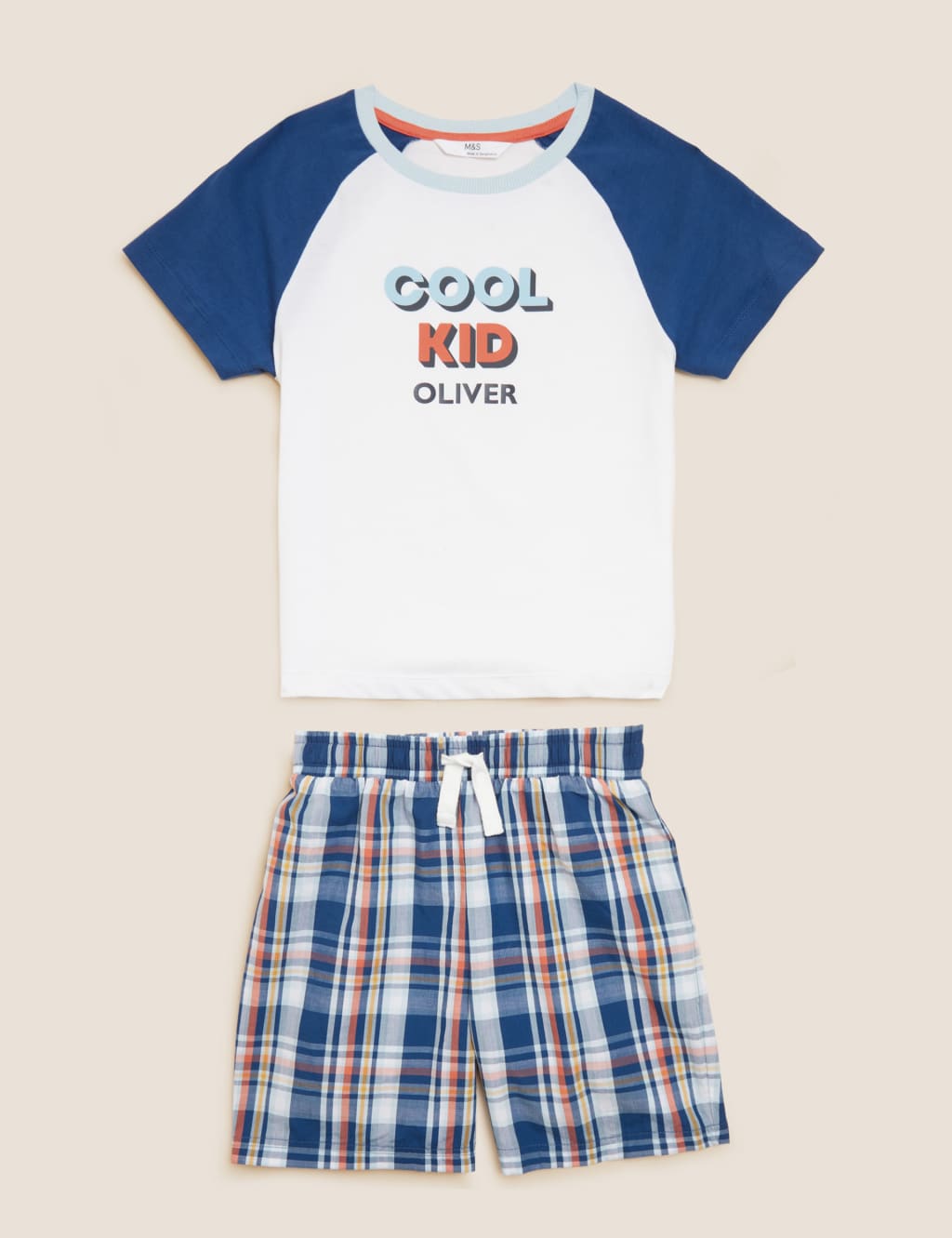 Personalised Cool Kids Short Pyjama Set 1 16 Yrs M S Collection M S